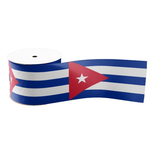 Lazo De Tela Gruesa Bandera cubana y viajes, vacaciones y deportes (Carrete)