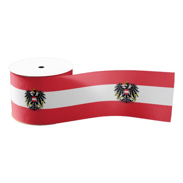 Lazo De Tela Gruesa Bandera de Austria (Carrete)