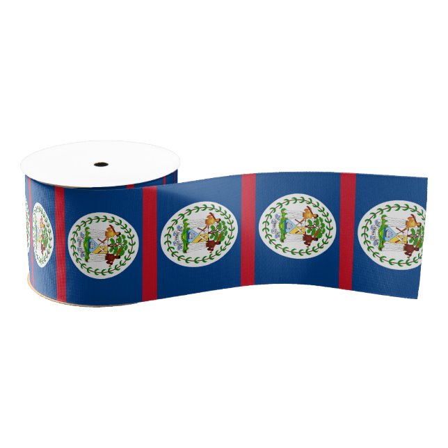 Lazo De Tela Gruesa Bandera de Belice (Carrete)