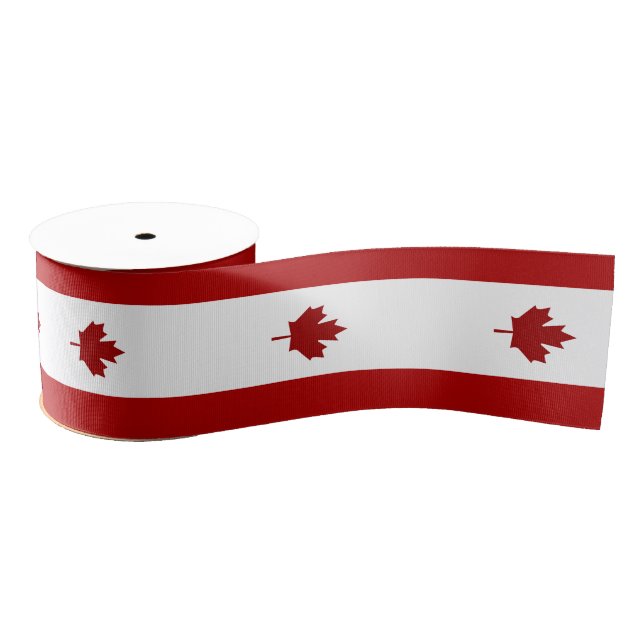 Lazo De Tela Gruesa Bandera de Canadá (Carrete)