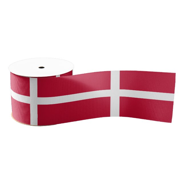 Lazo De Tela Gruesa Bandera de Dinamarca (Carrete)