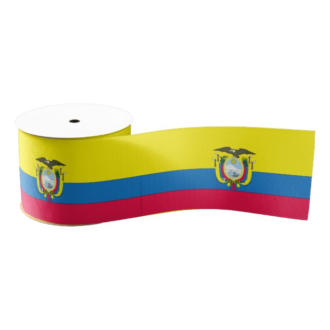 Lazo De Tela Gruesa Bandera de Ecuador (Carrete)
