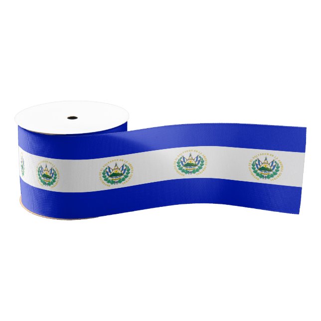 Lazo De Tela Gruesa Bandera de El Salvador (Carrete)
