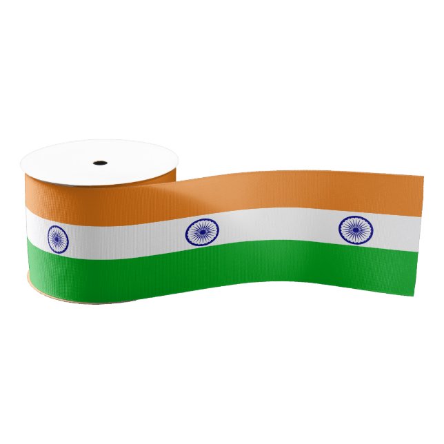 Lazo De Tela Gruesa Bandera de India (Carrete)