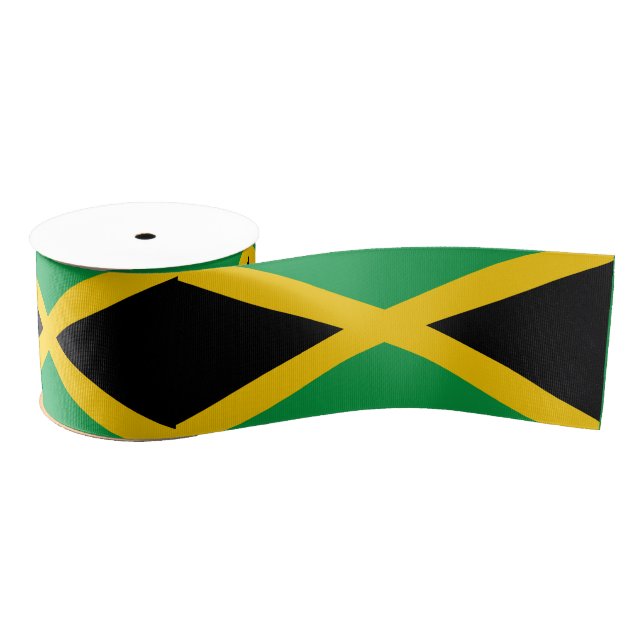 Lazo De Tela Gruesa Bandera de Jamaica (Carrete)