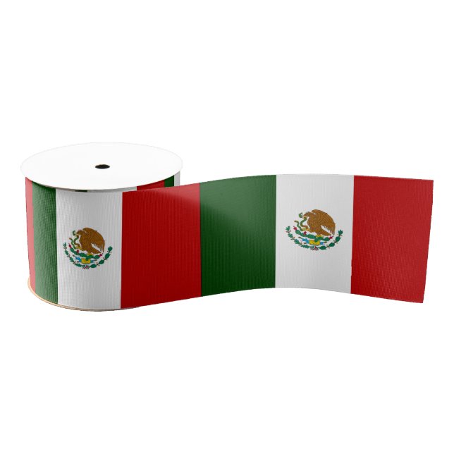 Lazo De Tela Gruesa Bandera de México (Carrete)