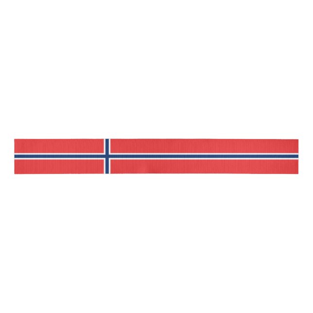 Lazo De Tela Gruesa Bandera de Noruega (Anverso)