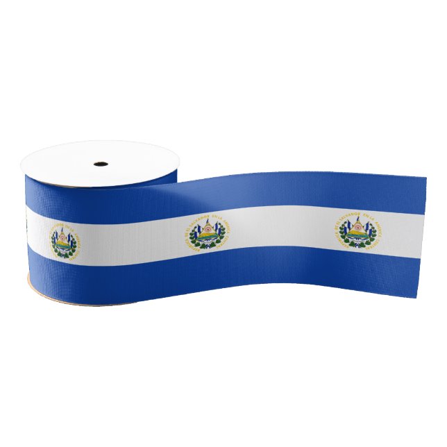 Lazo De Tela Gruesa Bandera de Salvador y viajes, vacaciones y deporte (Carrete)