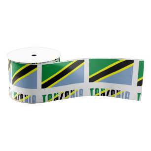 Lazo De Tela Gruesa Bandera de Tanzania Tanzanian