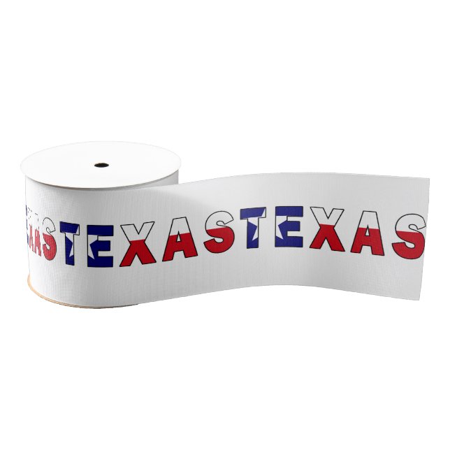 Lazo De Tela Gruesa Bandera de Texas (Carrete)