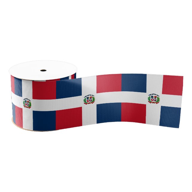 Lazo De Tela Gruesa Bandera dominicana y fiestas y deportes en Repúbli (Carrete)