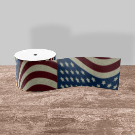 Lazo De Tela Gruesa Bandera estadounidense de Stars & Stripes Red & Bl