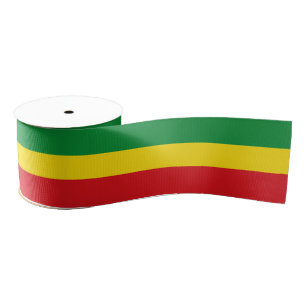 Lazo De Tela Gruesa Bandera etíope con colores de cinta, África, Etiop