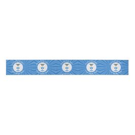 Lazo De Tela Gruesa Bandera israelí de Angel Hanukkah personalizada