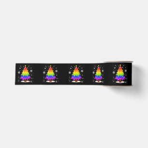 Lazo De Tela Gruesa Bandera LGBT Árbol de Navidad Feliz Navidad Gay LG