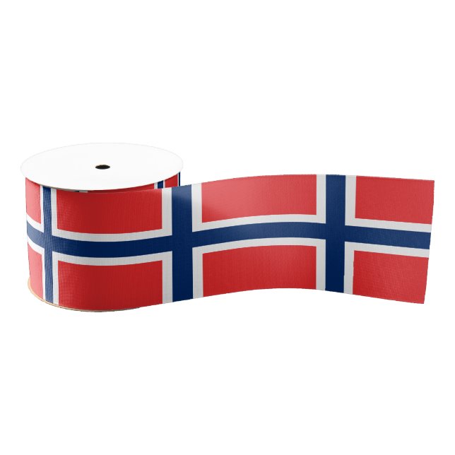Lazo De Tela Gruesa Bandera noruega y viajes, vacaciones y deportes (Carrete)