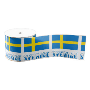 Lazo De Tela Gruesa Bandera Sueca Svenska