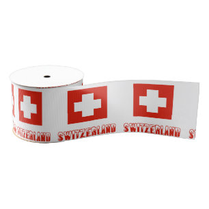 Lazo De Tela Gruesa Bandera suiza y Suiza