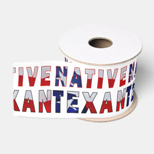 Lazo De Tela Gruesa Bandera texana nativa