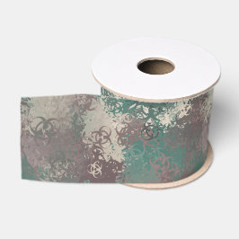 Lazo De Tela Gruesa Biohazard Woodland Camo Ribbon