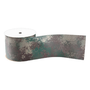 Lazo De Tela Gruesa Biohazard Woodland Camo Ribbon