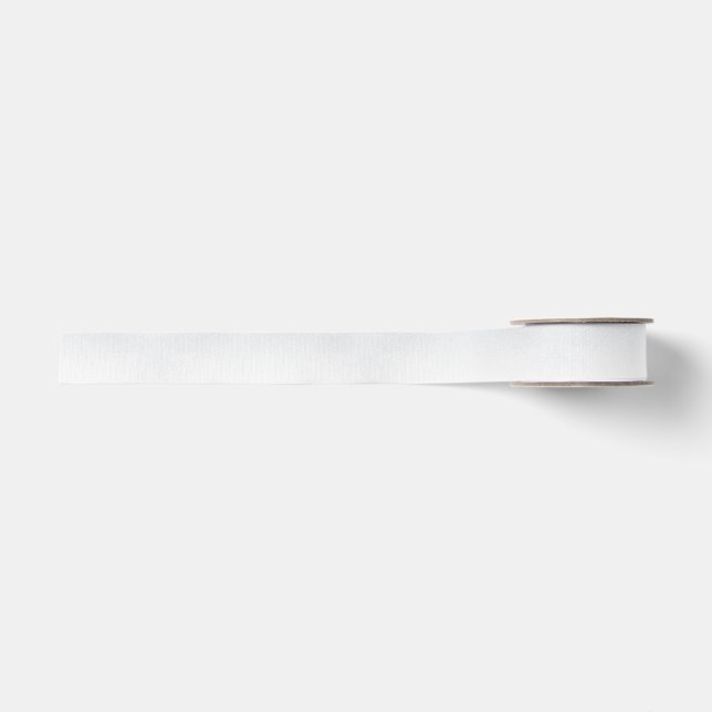 Lazo De Tela Gruesa Blanco clásico y elegante (Anverso)
