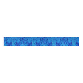 Lazo De Tela Gruesa Blue Swirls