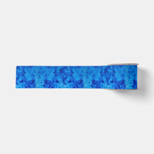 Lazo De Tela Gruesa Blue Swirls