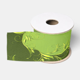 Lazo De Tela Gruesa Boda Verde Elegante