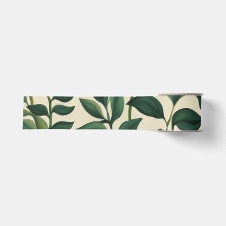 Lazo De Tela Gruesa Botanical green leaves