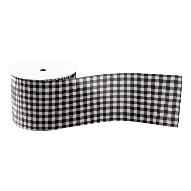 Lazo De Tela Gruesa Buffalo Plaid Grosgrain Ribbon (Carrete)
