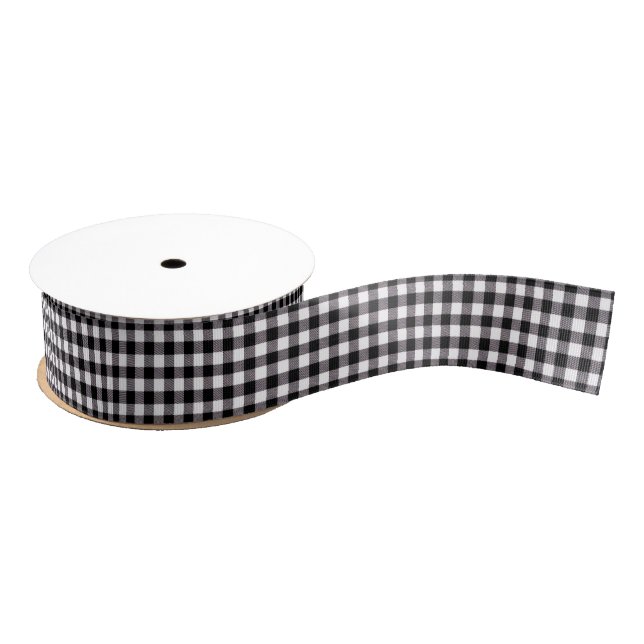 Lazo De Tela Gruesa Buffalo Plaid Grosgrain Ribbon (Carrete)