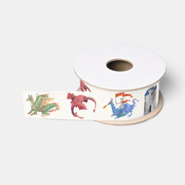 Lazo De Tela Gruesa Caballero y Dragón