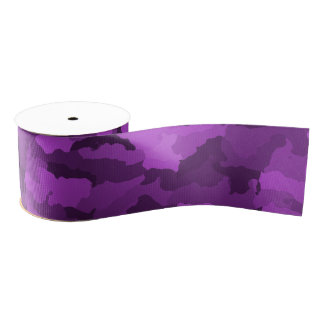Lazo De Tela Gruesa Camo púrpura
