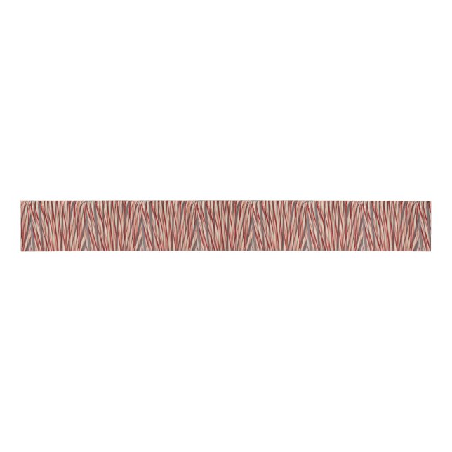 Lazo De Tela Gruesa Candy Cane Ribbon  (Anverso)