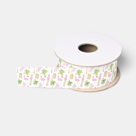 Lazo De Tela Gruesa Cascanueces de Navidad de Palma Rosa y Verde de Pa