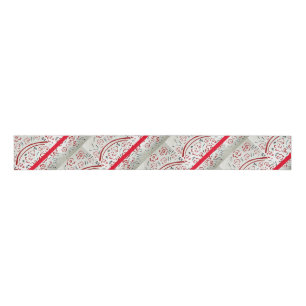 Lazo De Tela Gruesa Cesta roja con Navidades de mango