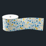 Lazo De Tela Gruesa Chanukah Fiesta Oro Azul Menorah Gelt Cookie<br><div class="desc">Esta cinta hace una adición encantadora a su envoltura de regalo de Chanukah. O usarla con papel de color sólido como contraste. Bolsas de regalo,  cajas de favores y papel de envoltura disponibles.</div>