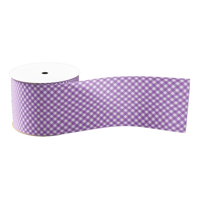 LAZO DE TELA GRUESA CHEX 15-PASTEL PURPLE-RIBBON SPOOL (Carrete)