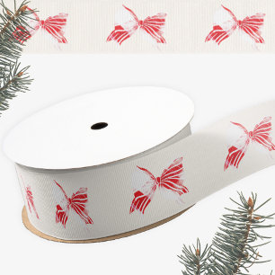 Lazo De Tela Gruesa Chistmas Peppermint Tapado Con Vacaciones De Vesti