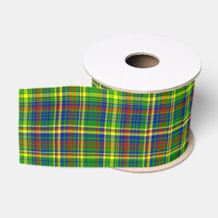Lazo De Tela Gruesa Cinta de 10 granos de color primario PLAID