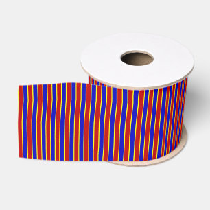 Lazo De Tela Gruesa Cinta de 16 granos de color primario STRIPES