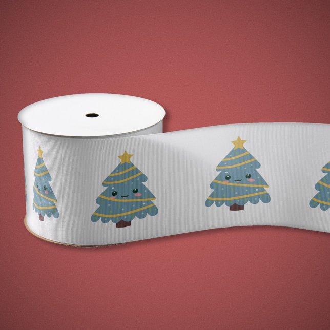 Lazo De Tela Gruesa Cinta de árbol de navidad cúpula (Cute Christmas Tree Ribbon)