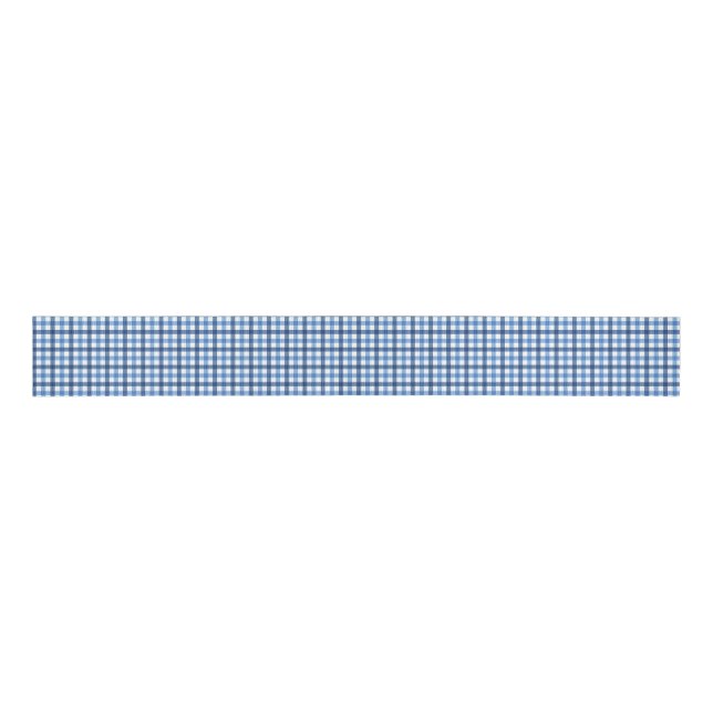 Lazo De Tela Gruesa Cinta de caracteres de cochera de cheques azules (Anverso)