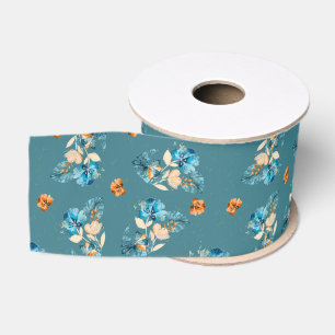 Lazo De Tela Gruesa Cinta de diseño floral