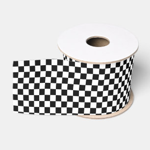 Lazo De Tela Gruesa Cinta de Grosgrain a Cuadros