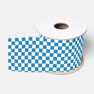 Lazo De Tela Gruesa Cinta de Grosgrain a Cuadros