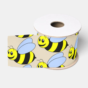 Lazo De Tela Gruesa Cinta de grosgrain ancha de abeja bumblebee person