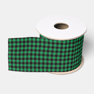 Lazo De Tela Gruesa Cinta de Grosgrain de Cuadro Búfalo