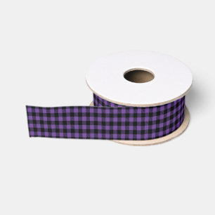 Lazo De Tela Gruesa Cinta de Grosgrain de Cuadro de Búfalo